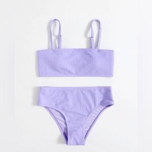 purple swimsuit